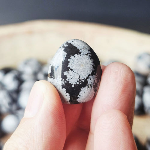 Snowflake Obsidian Tumbled Stones