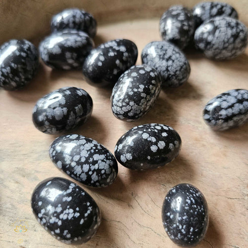Snowflake Obsidian Tumbled Stones