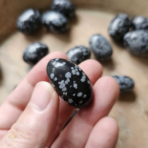 Snowflake Obsidian Tumbled Stones