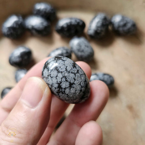 Snowflake Obsidian Tumbled Stones