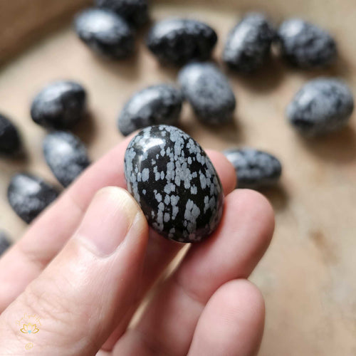 Snowflake Obsidian Tumbled Stones