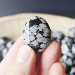 Snowflake Obsidian Tumbled Stones