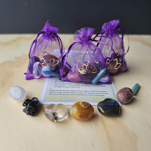 Speak Strong, Stay Grounded | Crystal Support Set