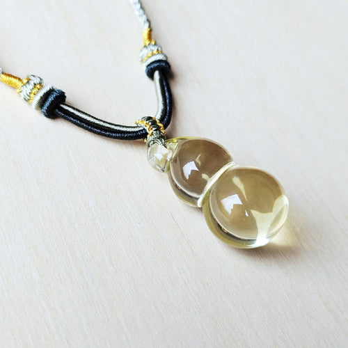 Sri Lankan Citrine Necklace | The Prosperity Gourd