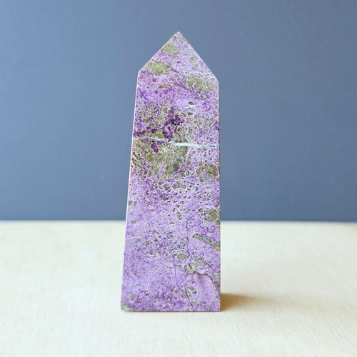 Stichtite & Serpentine Obelisk | 109gms