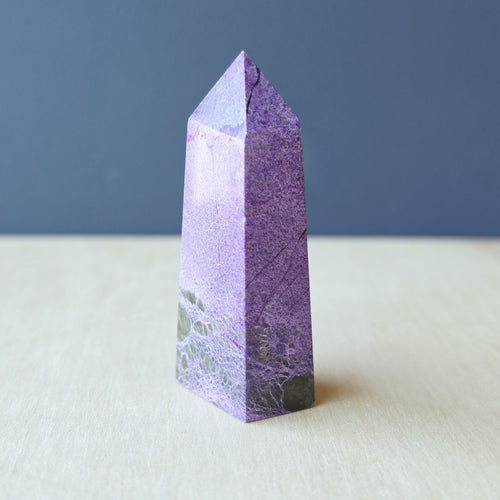 Stichtite & Serpentine Obelisk | 48gms