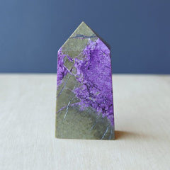 Stichtite & Serpentine Obelisk | 60gms