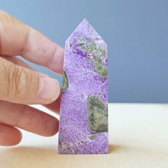 Stichtite & Serpentine Obelisk | 94gms