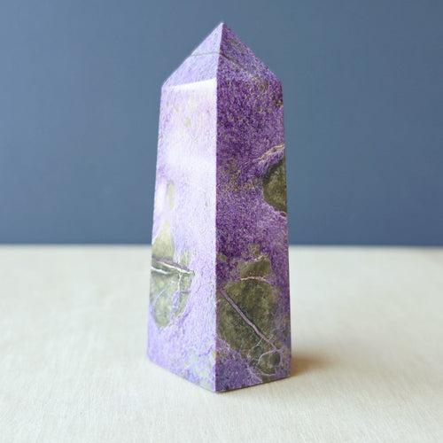 Stichtite & Serpentine Obelisk | 94gms