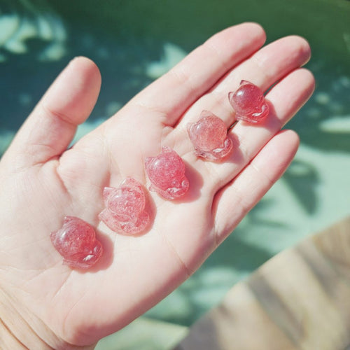 Strawberry Quartz Nine Tail Fox | Pocket Companion