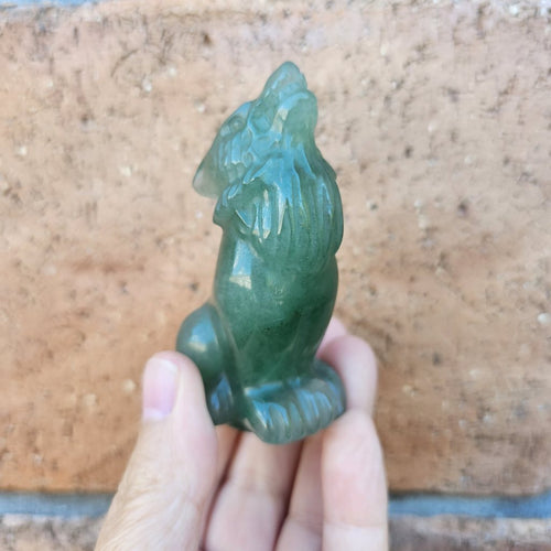 Strawberry Quartz & Aventurine Wolves | Guardians Of The Night