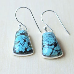Tibetan Turquoise Earrings | Tidal Echo