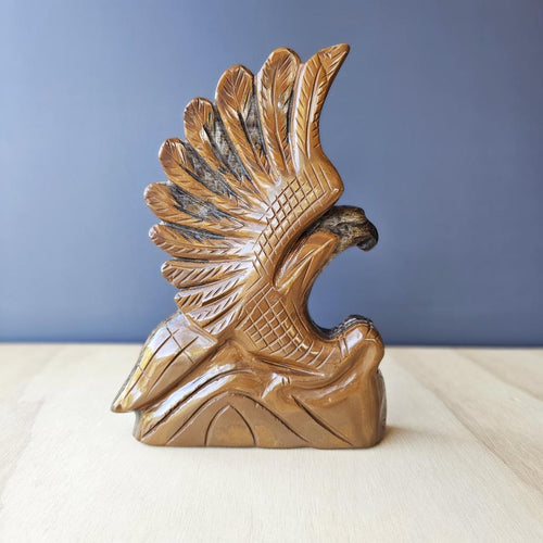 Tigers Eye Eagle Carving | Guardian Of The Sky