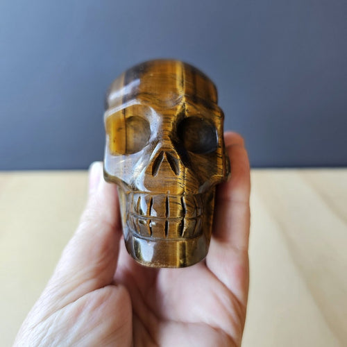 Tigers Eye Skull | Guardian Of Your Energy