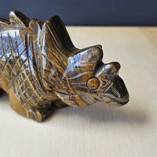 Tigers Eye Stegosaurus | Carving
