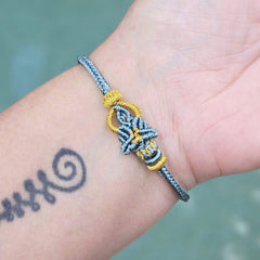 Turquoise & Gold Adjustable Handmade Bracelet | Golden Buddha