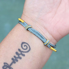 Turquoise & Gold Adjustable Handmade Bracelet | Golden Buddha