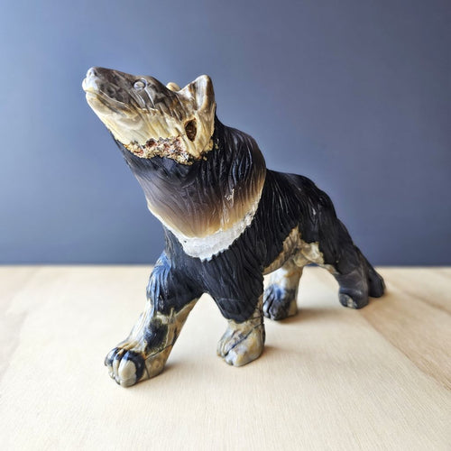 Volcanic Agate Wolf | Guardian Of The Flame