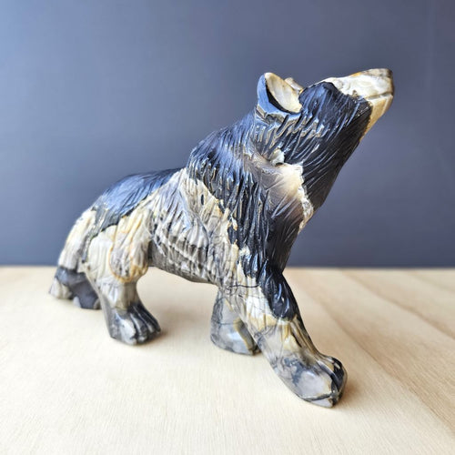 Volcanic Agate Wolf | Guardian Of The Flame