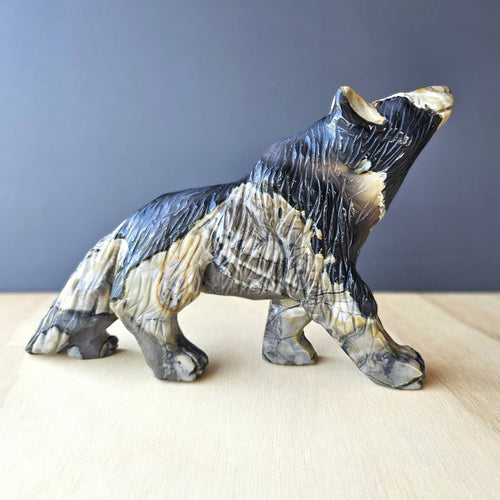 Volcanic Agate Wolf | Guardian Of The Flame