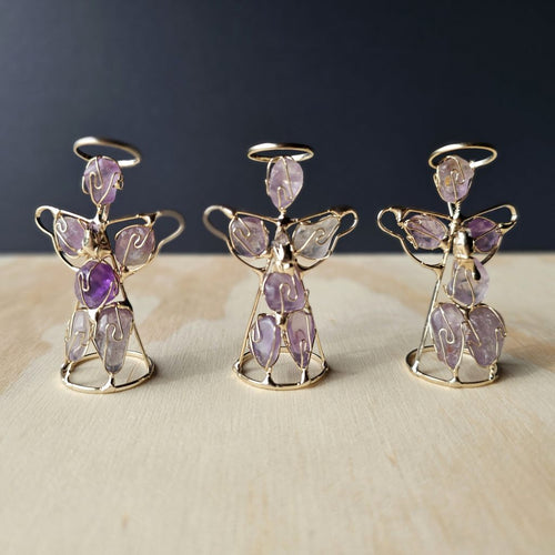 Wire Wrapped Amethyst Angel | Violet Flame Guardians