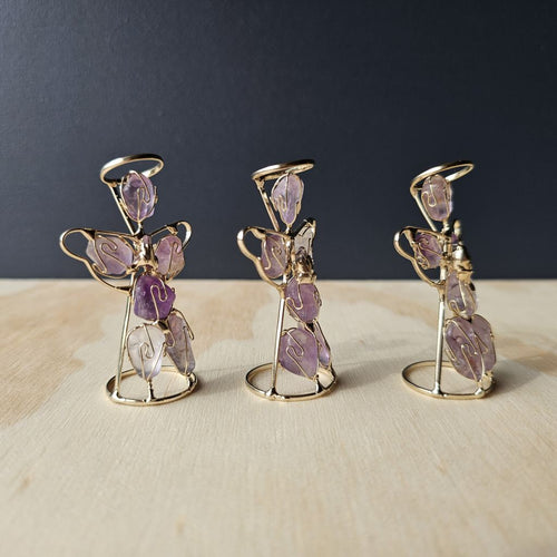 Wire Wrapped Amethyst Angel | Violet Flame Guardians