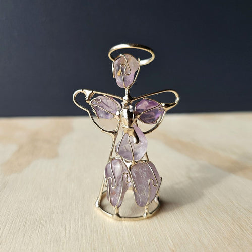 Wire Wrapped Amethyst Angel | Violet Flame Guardians