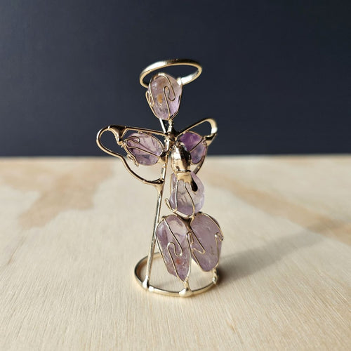 Wire Wrapped Amethyst Angel | Violet Flame Guardians