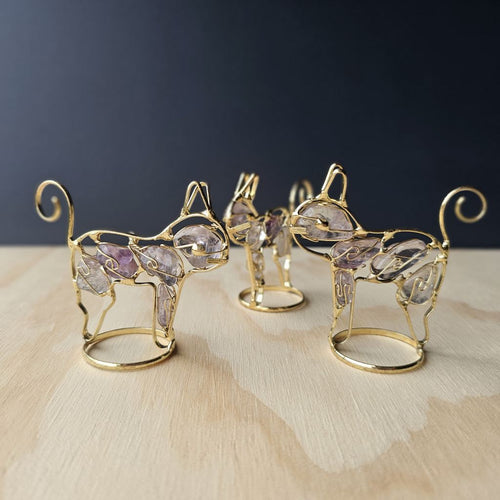 Wire Wrapped Amethyst Cat | Mysticat