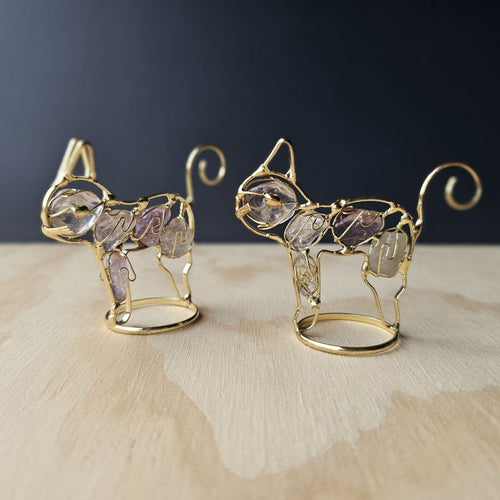 Wire Wrapped Amethyst Cat | Mysticat