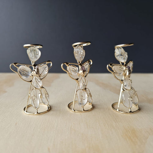 Wire Wrapped Quartz Angel | Sacred Light Keepers