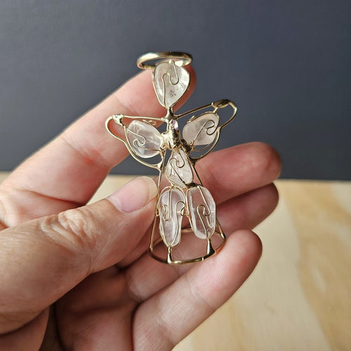 Wire Wrapped Quartz Angel | Sacred Light Keepers