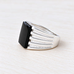 Men’s Black Onyx Signet Ring
