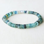 Ancient Roman Glass bracelet handmade in Australia from genuine archaeological glass with shifting light and natural patina.