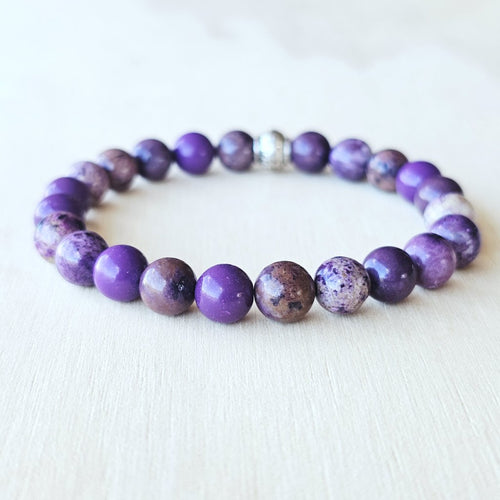 Australian handmade Phosphosiderite bracelet for mindfulness and love.