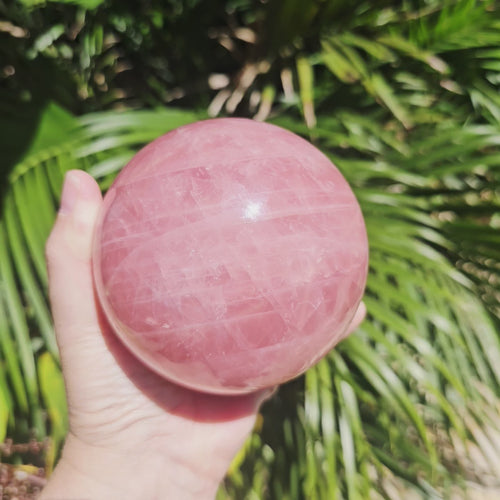 Star Rose Quartz Sphere | Sphere Of Serenity