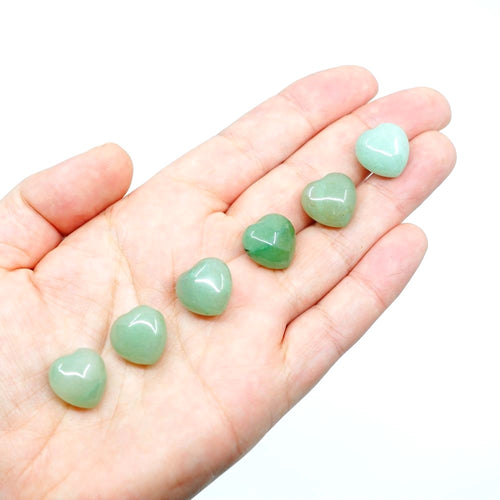 Green Aventurine Mini Hearts