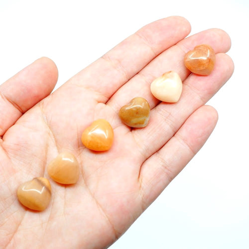 Orange Aventurine Mini Hearts