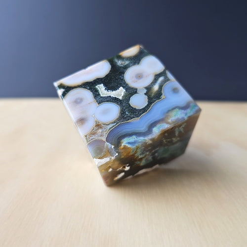 8th Vein Ocean Jasper Cube | Orb Intelligence