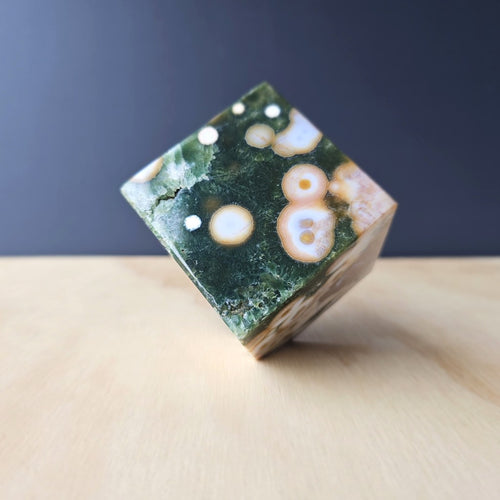 8th Vein Ocean Jasper Cube | Still Point