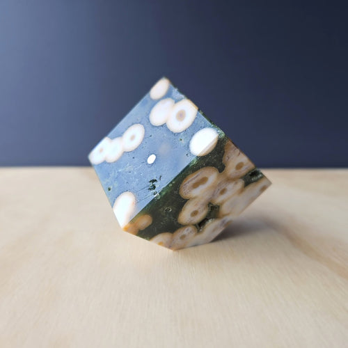 8th Vein Ocean Jasper Cube | Tide Locked Geometry