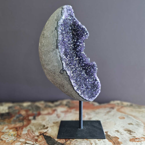 A Grade Amethyst | Geode Moon 1.6kgs