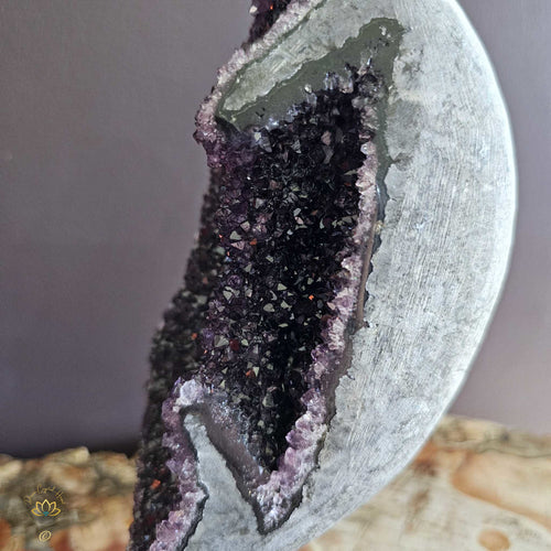 A Grade Amethyst | Geode Moon 1.6kgs