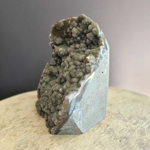 A Grade Caramel Galaxy Amethyst | Cut Base Geode 1.28kgs