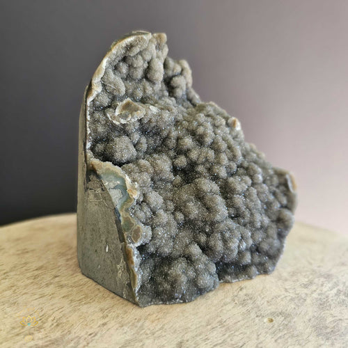 A Grade Caramel Galaxy Amethyst | Cut Base Geode 1.28kgs