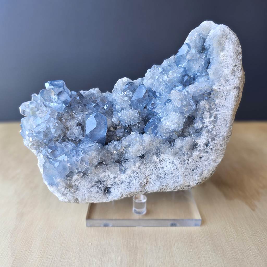 A Grade Celestite | Geode 2.2kgs – Divine Crystal Heart