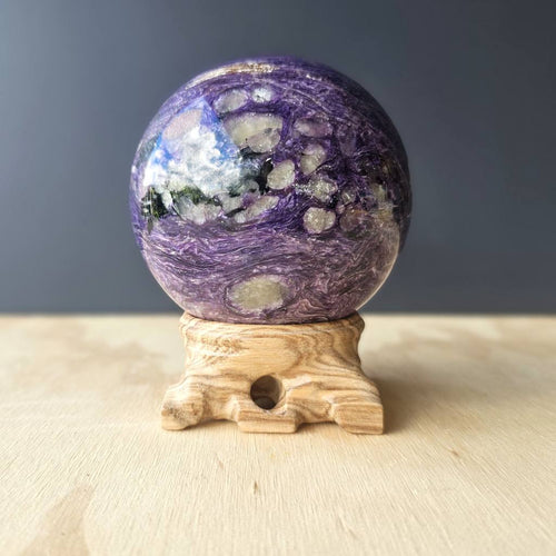 A Grade Charoite Sphere | The Violet Oracle