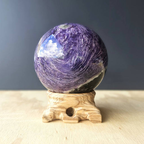 A Grade Charoite Sphere | The Violet Oracle