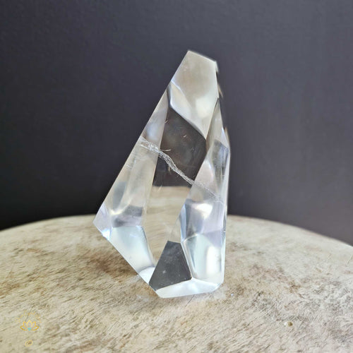 A Grade Clear Quartz | Faceted Freeform 435gms