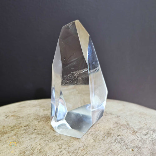 A Grade Clear Quartz | Faceted Freeform 435gms